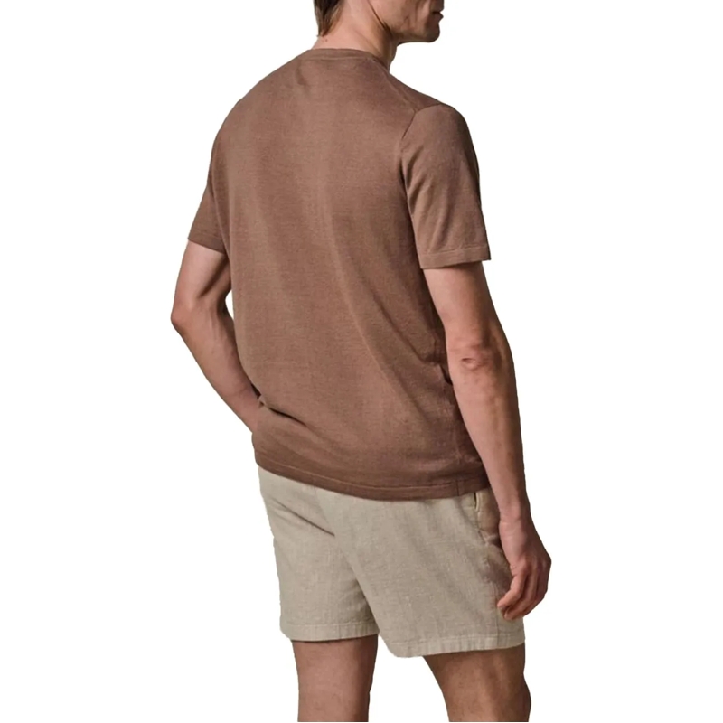 PROFUOMO T-Shirt Profuomo T-shirt Crew Neck Ss T-shirts Bruin Ppxt1 braun(Image 4)