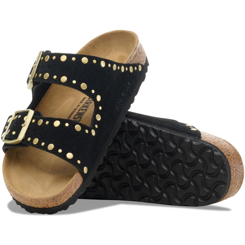 Birkenstock Sandalen Birkenstock Arizona Rivet Narrow Slippers Zwart 10 schwarz(Image 3)