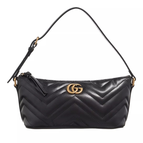 Gucci Small GG Marmont Shoulder Bag Black Schoudertas