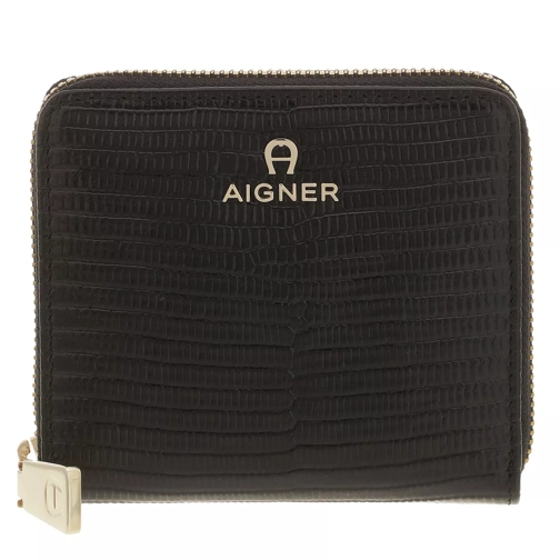 AIGNER Combination Wallet Black Plånbok med dragkedja