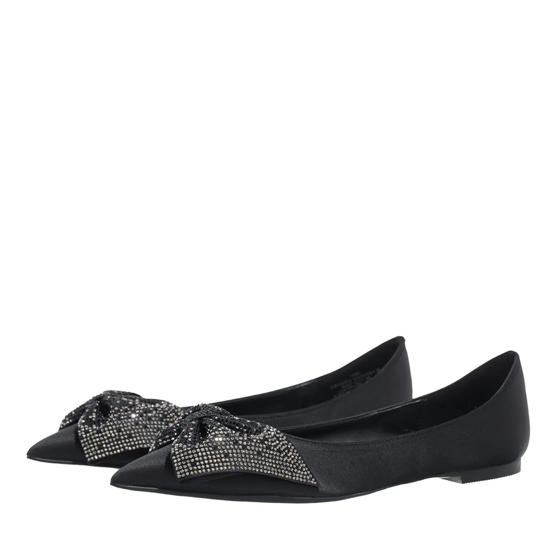 Steve Madden Ballerinas Magi Black Satin(Image 4)