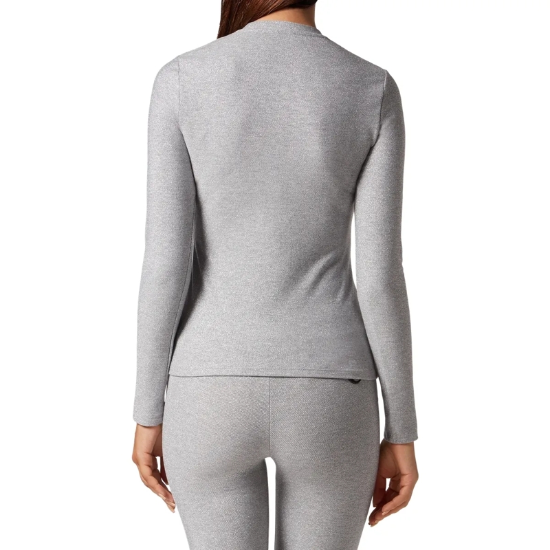 Plein Sport Top T-Shirt Glitter silber(Image 2)