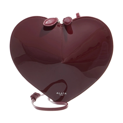 Alaia Crossbody Bag Le Coeur Rough Grenat