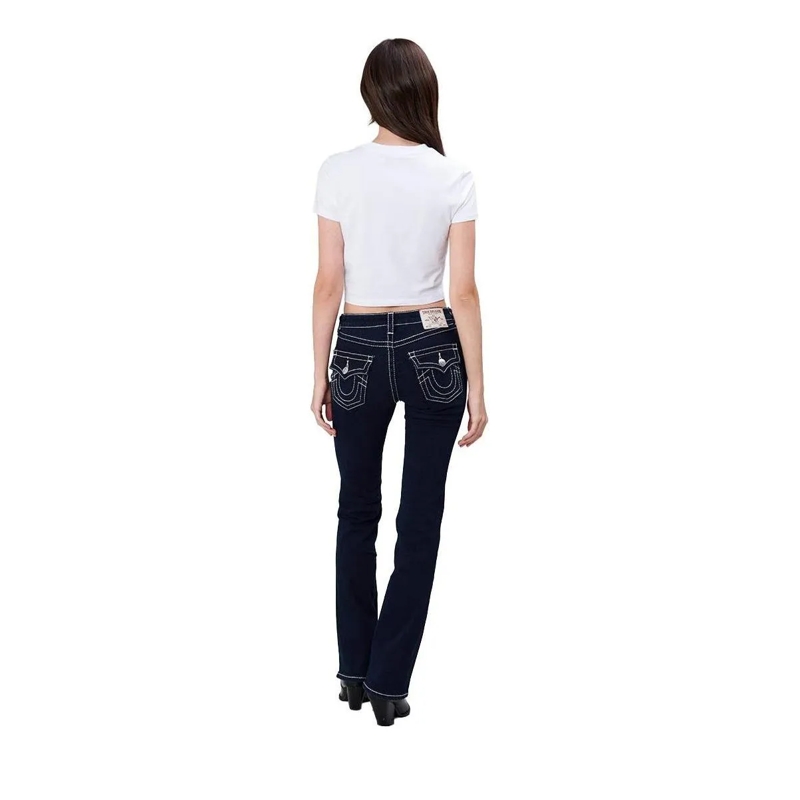 True Religion Jeans - Modell: Becca- Mid Rise- Dunkel gewaschene Jea blau(Image 3)