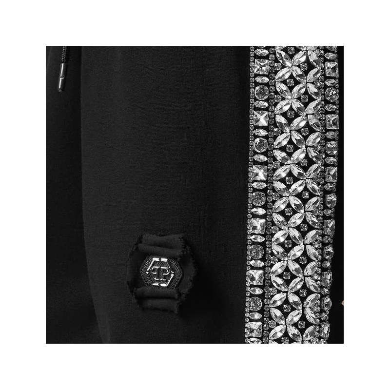 Philipp Plein Jogginghose Jogginghosen Crystal Verziert schwarz(Image 5)