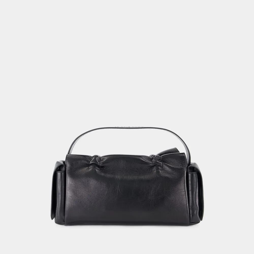 Acne Studios Hobo bags Multipocket Lux Shoulder Bag Leather Black in zwart