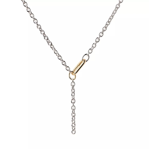 PDPAOLA Beat Chain Necklace Silver Mittellange Halskette