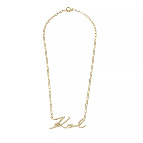 Karl Lagerfeld K/Signature Kette A780 Gold Mellanlångt halsband