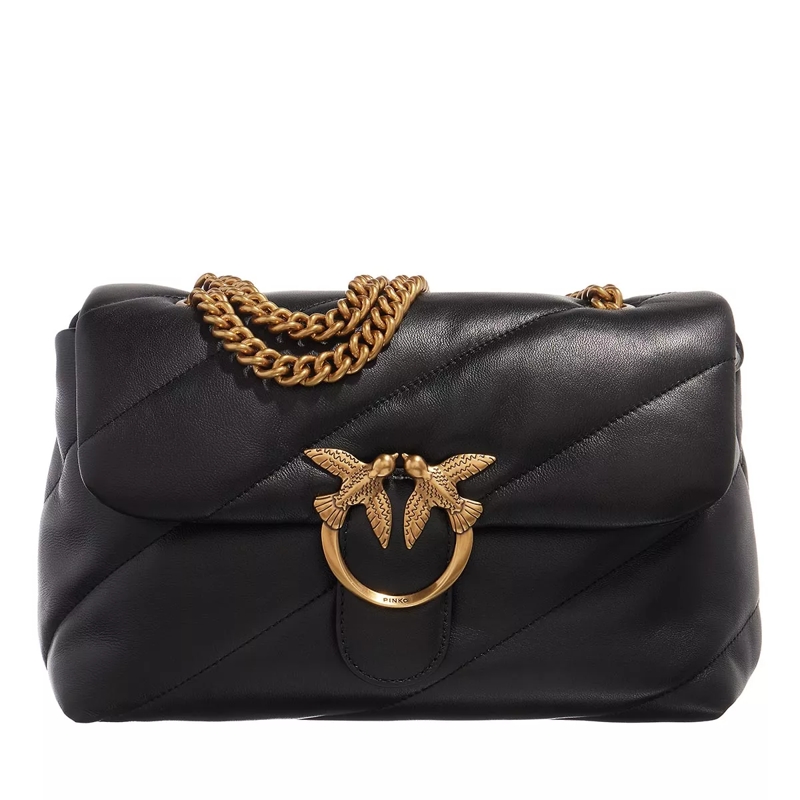 Pinko Crossbody Bag Love Puff Classic Cl Nero-Antique Gold