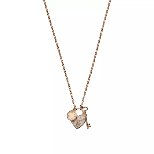 Emporio Armani Women's Sterling Silver Necklace Rose Gold-Tone  Medium Necklace
