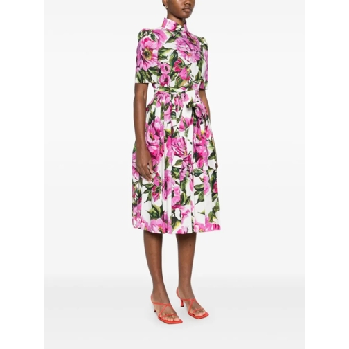 Dolce&Gabbana Robes midi Flower Print Dress Multicolor (Image 5)