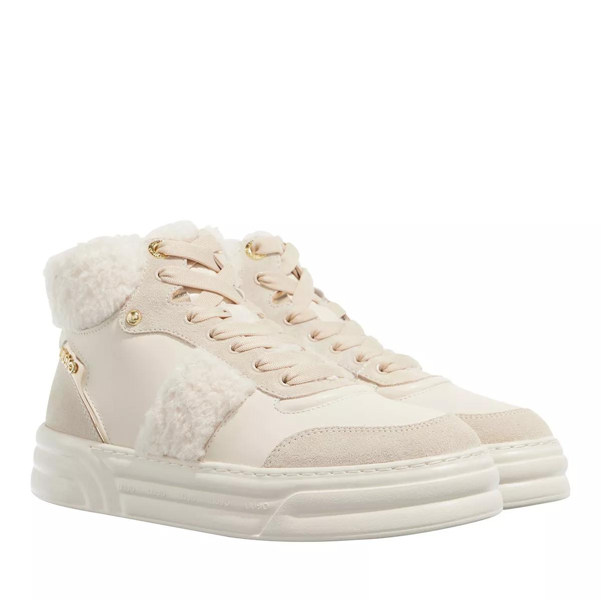 Liu Jo Cleo Warm Mid Sneaker Cow Suede Calf Leath Sand High Top Sneaker