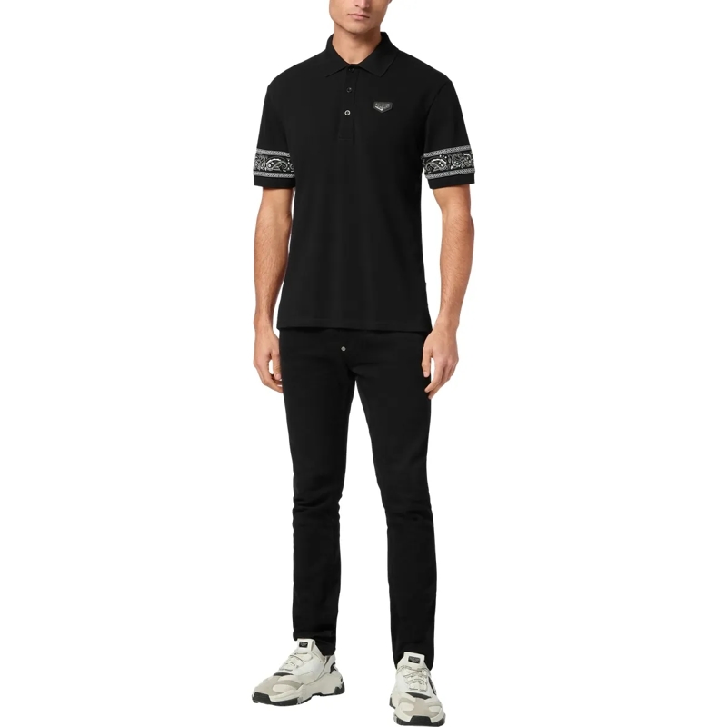 Philipp Plein Top Poloshirt Gothic Plein schwarz(Image 5)
