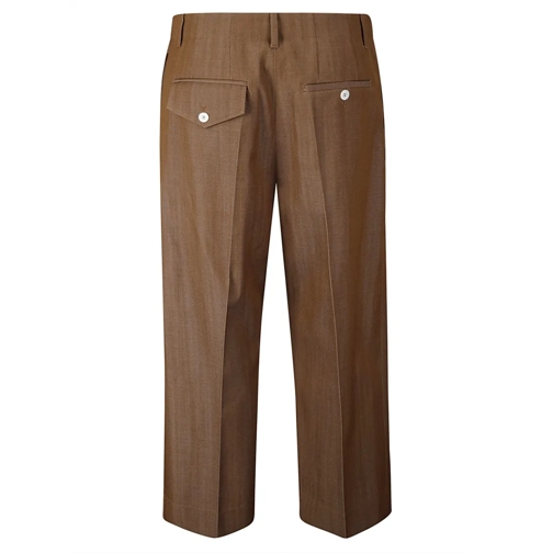 Setchu  High-Waisted Virgin Wool Trousers Brown (Image 2)