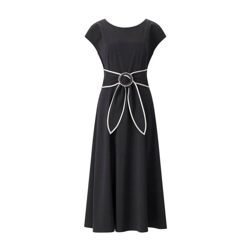 Joseph Ribkoff Maxi-jurk Elegantes Midikleid schwarz