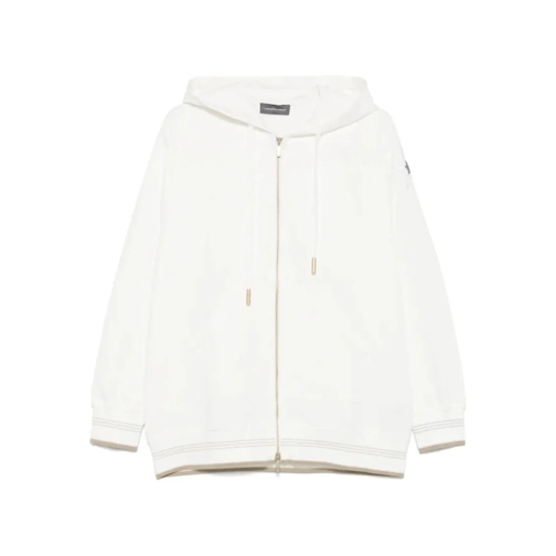 Lorena Antoniazzi Chemises White Star-Appliqué Hoodie White