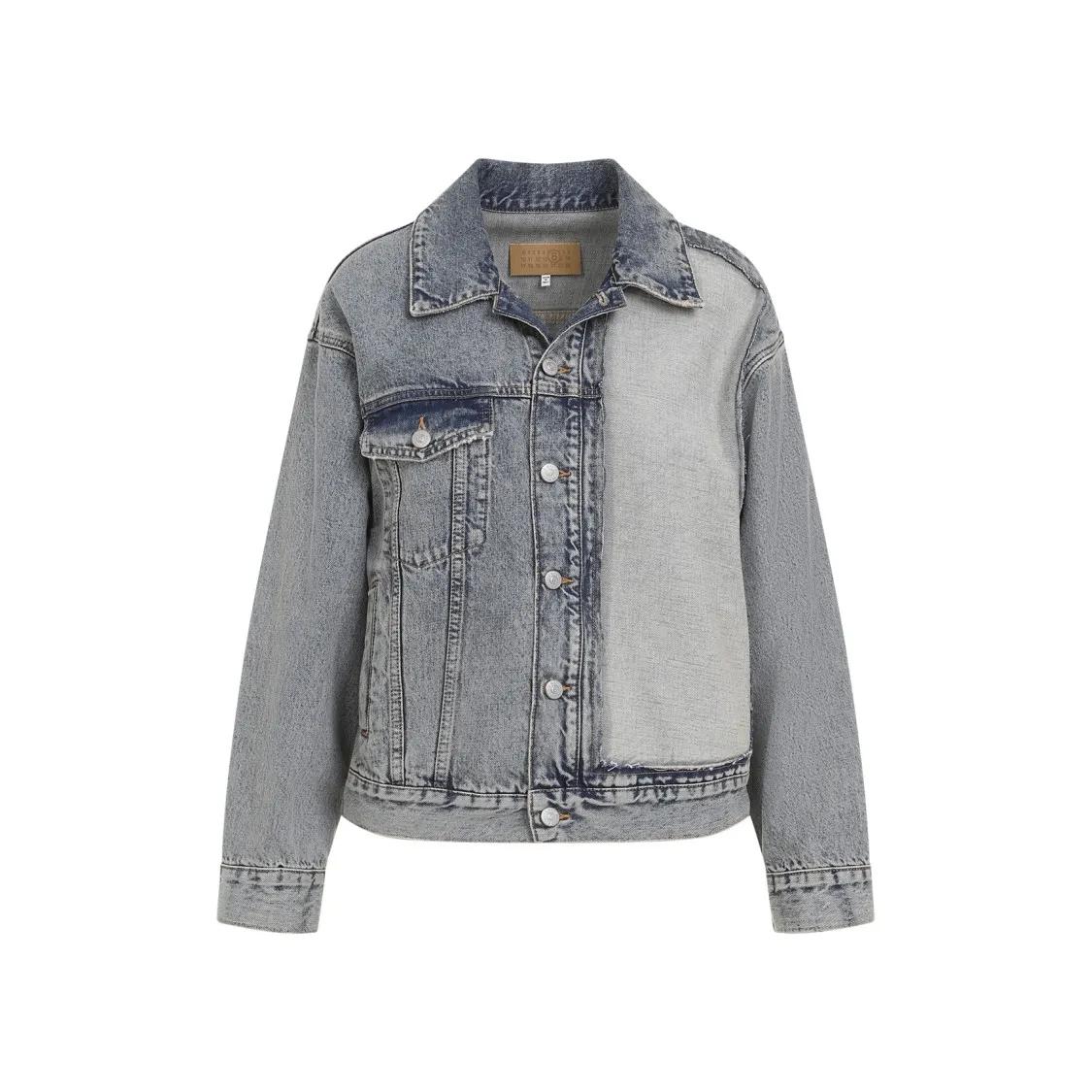 MM6 Maison Margiela - Denim Light Blue Cotton Jacket - Größe 38 - blau