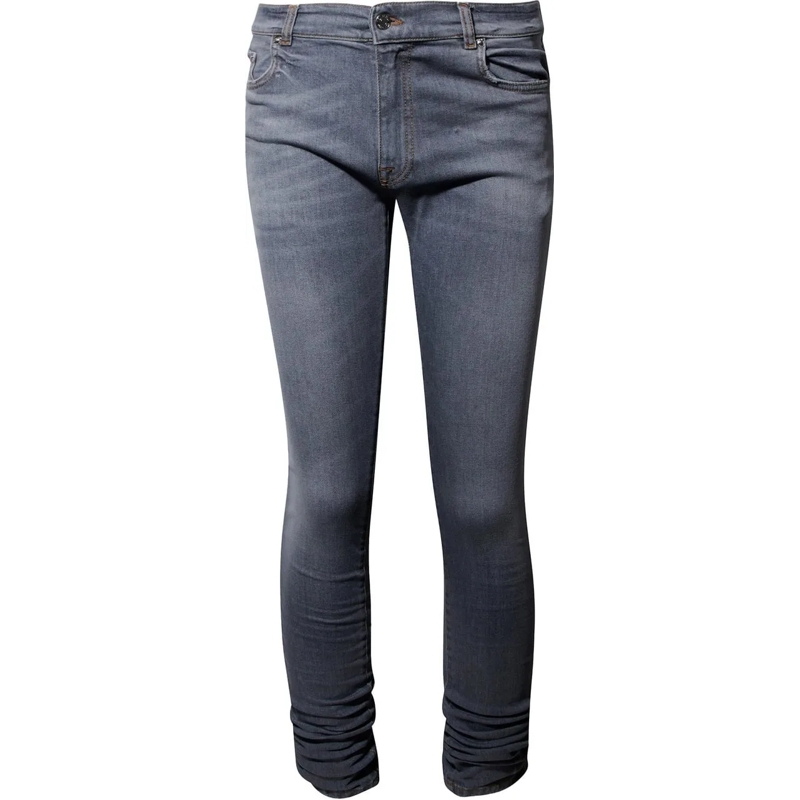 Iceberg Skinny-Leg-Jeans 5 Pocket Logo Jeans Grey grau