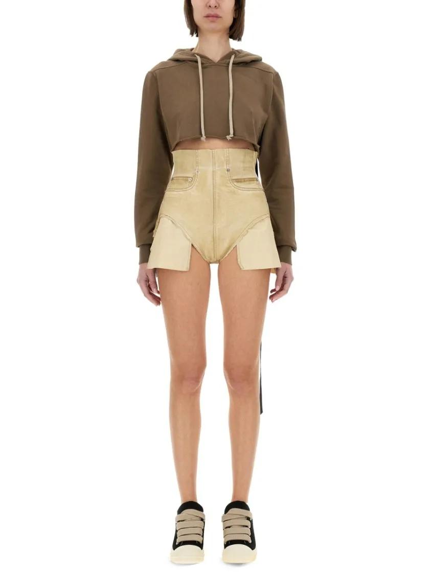 Thumbnail - Drkshdw - Cropped Sweatshirt - Größe S - braun