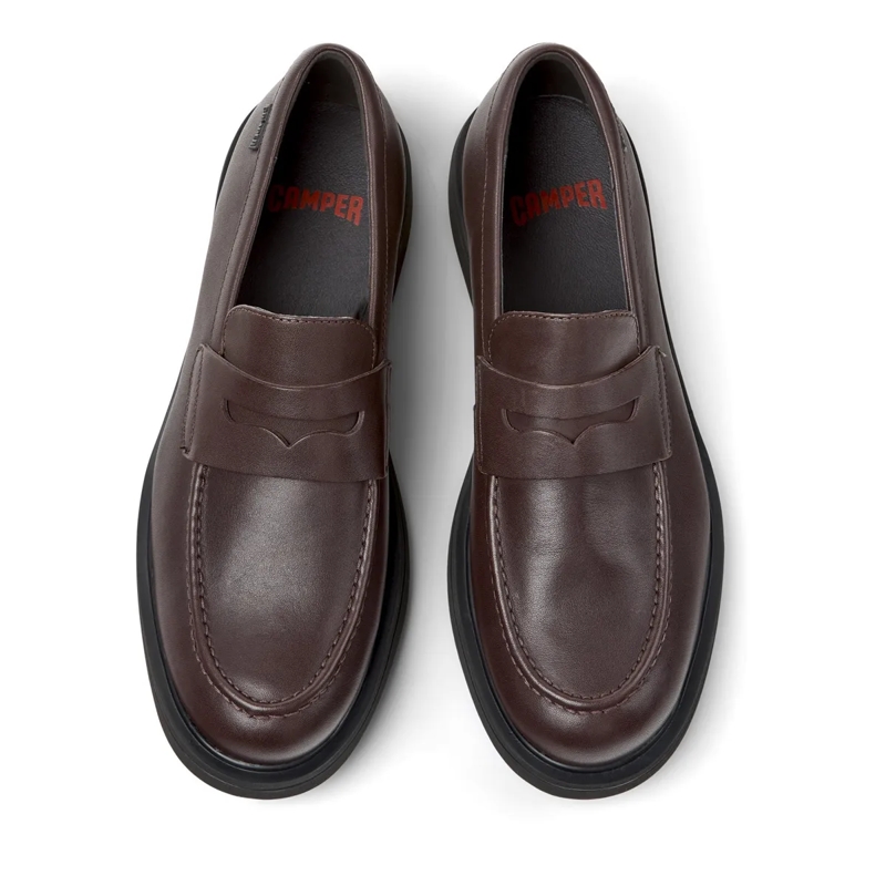 Camper Schnürschuhe Mokassins Norman dunkel-braun(Image 5)