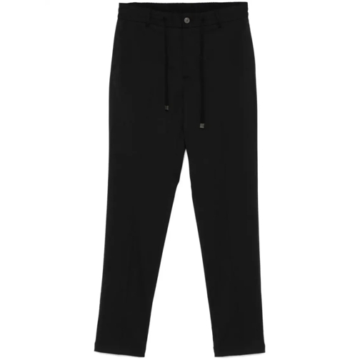 Peserico  Drawstring-Waist Trousers Black