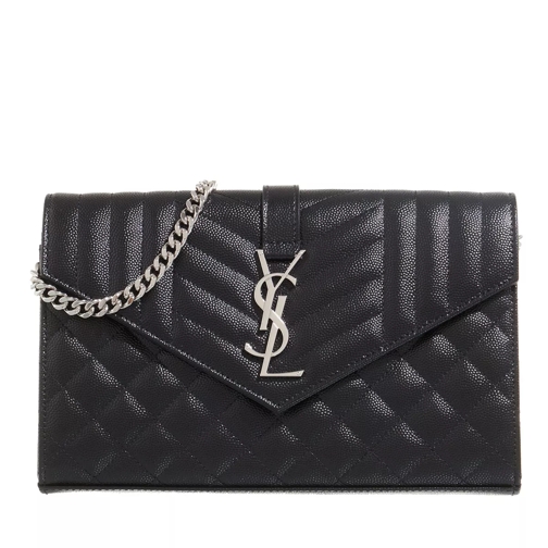 Saint Laurent Ysl Chain Wallet Monogram Black Cross body-väskor