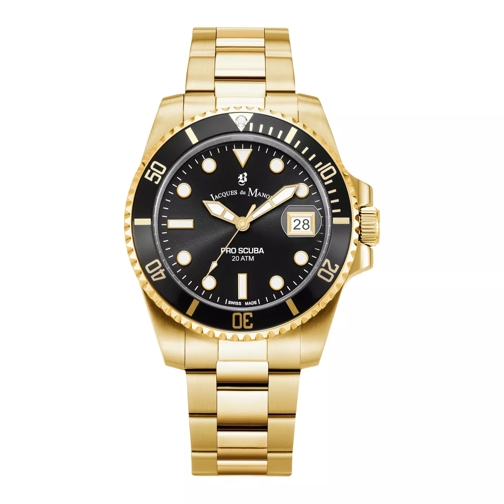 Jacques du Manoir Jacques du Manoir Pro Scuba Herrenuhr JWG02803 Gold farbend Quartz Horloge
