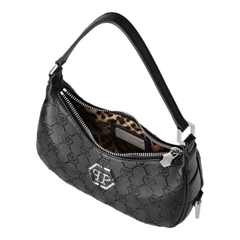 Philipp Plein Schultertasche Umhängetasche Monogram Verziert schwarz(Image 4)