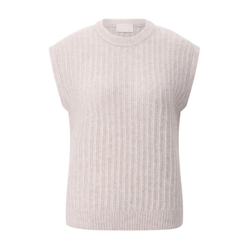 Hemisphere Pull Pullunder aus Kaschmir-Mix Beige