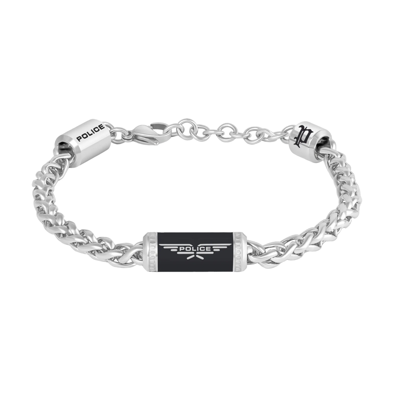 Police Armband Armband Twistbound- Herrenarmband- Farbe: silbe silber