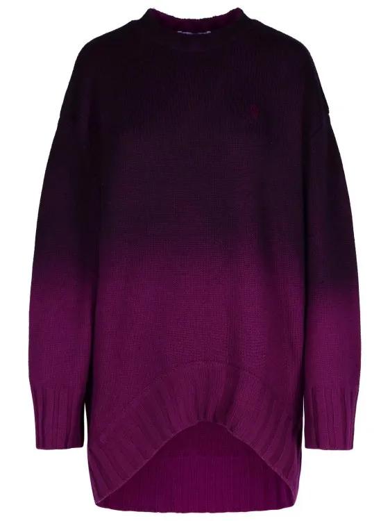 The Attico - Purple Wool Blend Mini Dress - Größe 40 - lila