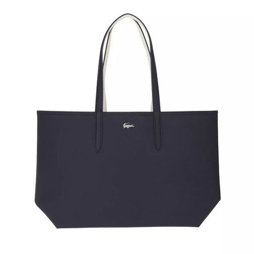 Lacoste Anna Shopping Bag Dark Sapphire/Marshmallow Borsa da shopping