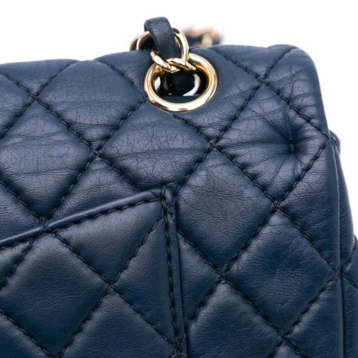 Chanel Sac à bandoulière 2008-2009 Medium Classic Calfskin Double Flap blau (Image 2)