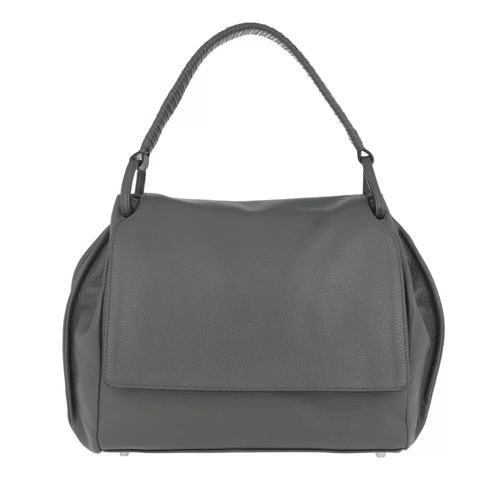 Abro Adria Leather Satchel Bag grey Cartable