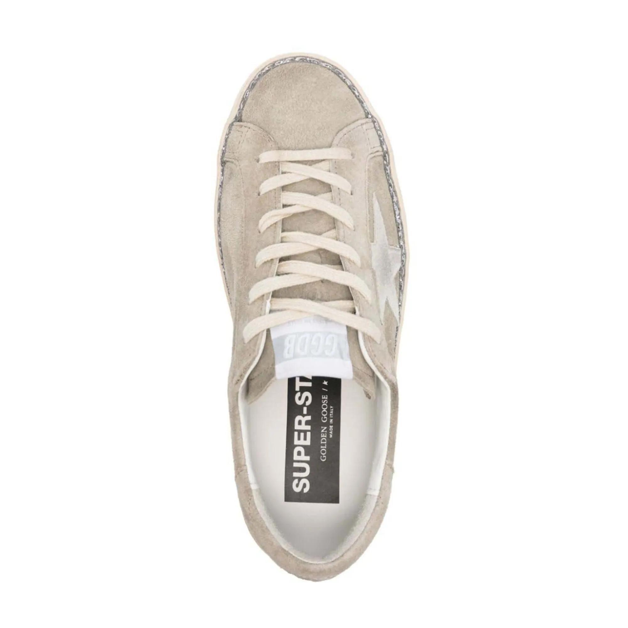 Golden Goose Low-Top Sneakers Silver in zilver