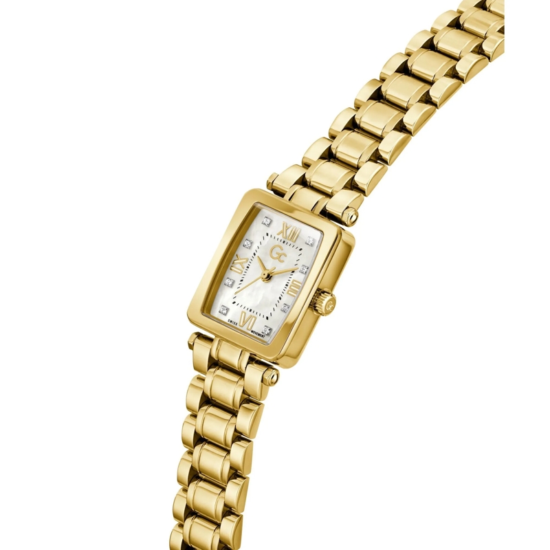 GC Quarzuhr Quarz-Analoguhr Gc Plaza Mini gelb(Image 4)