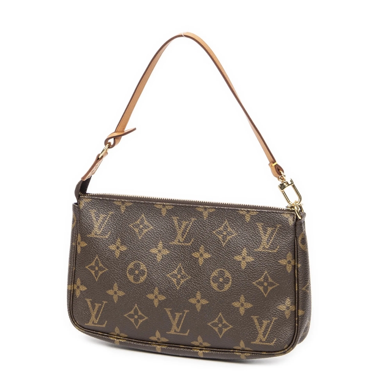 Louis Vuitton Crossbody Bag Accessory Pouch braun