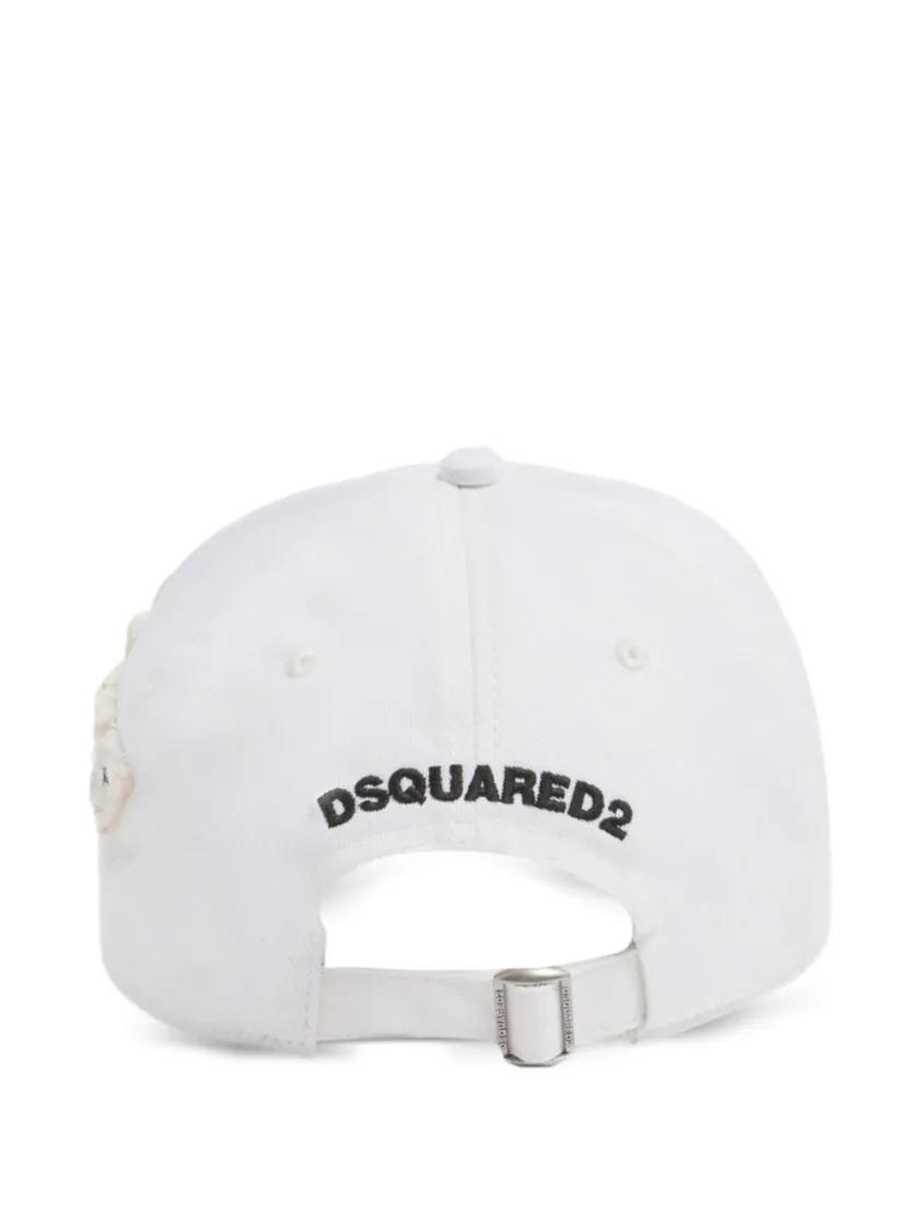Thumbnail - Dsquared2 Caps & Mützen - Baseball Cap With Curved Brim - Gr. ONE SIZE - in Weiß - für Damen