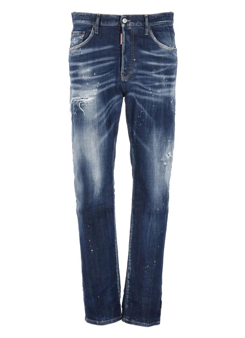 Thumbnail - Dsquared2 - Blue Cotton Jeans - Größe 46 - blau