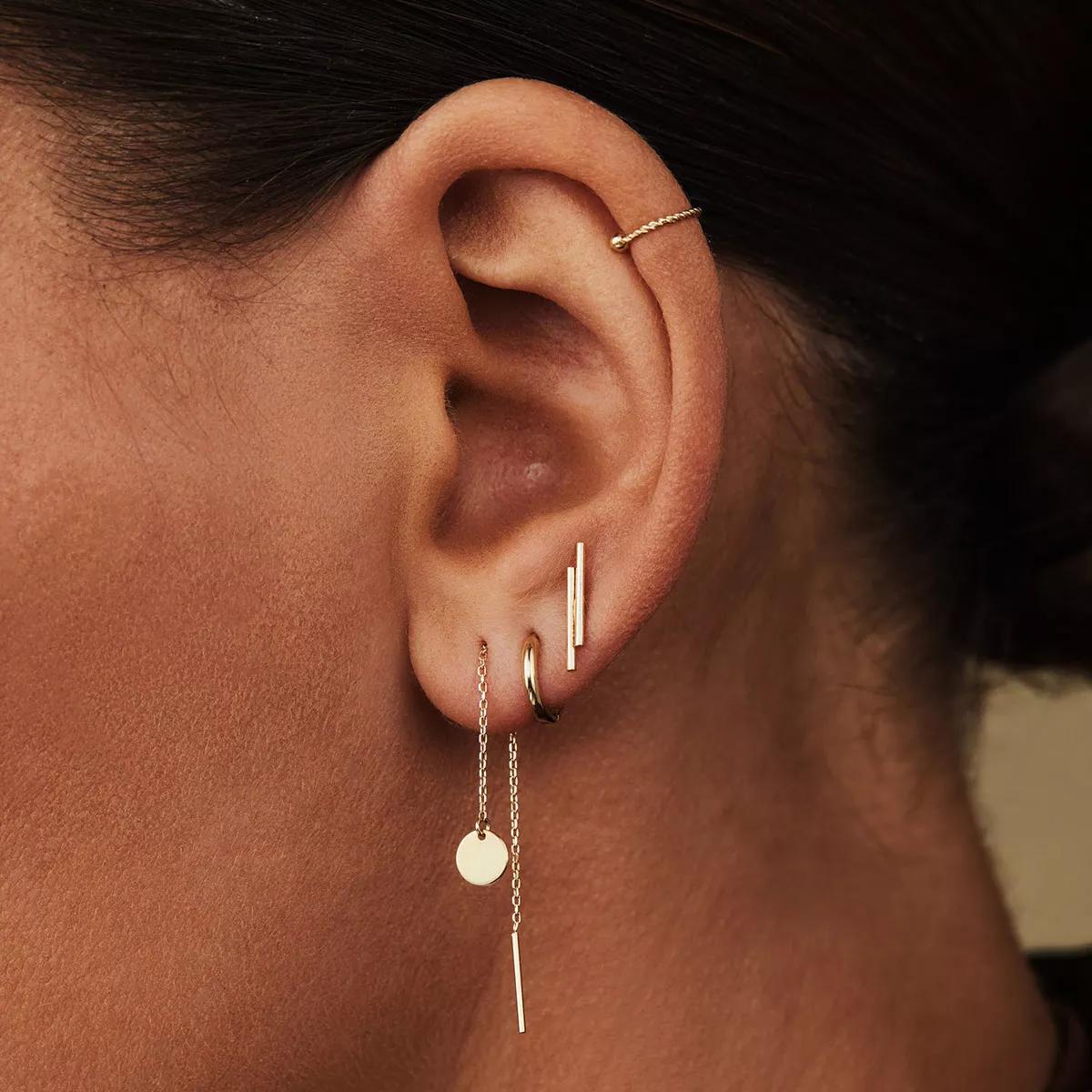 Isabel Bernard - boucles d'oreilles pendantes en or 14 carat IB360197