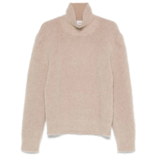 AMI Paris Pullover Brushed Jumper Neutrals