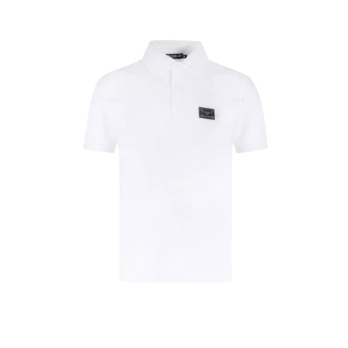 Dolce&Gabbana Cotton Piquet Polo Shirt White 
