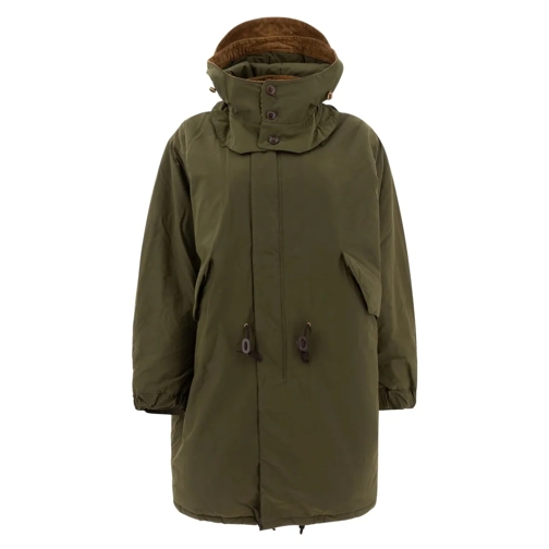 Barbour Parka-Mäntel Green Parka With Concealed Fastening Green