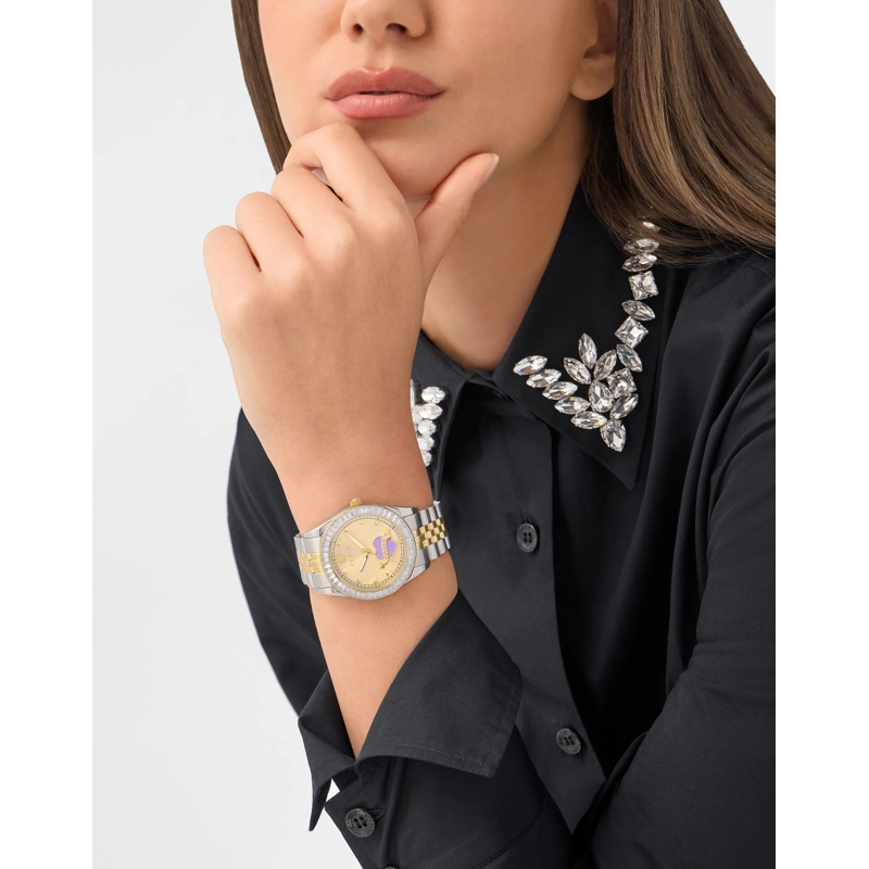 Philipp Plein Quarzuhr Quarz-Analoguhr Plein Valentine silber(Image 2)