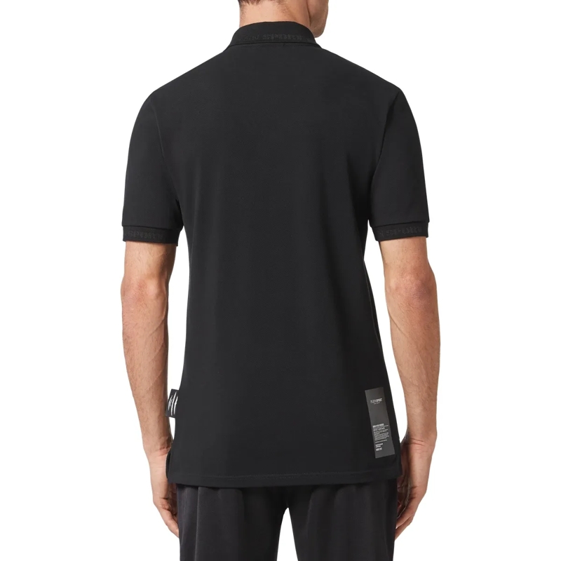 Plein Sport Top Poloshirt Statement schwarz(Image 2)