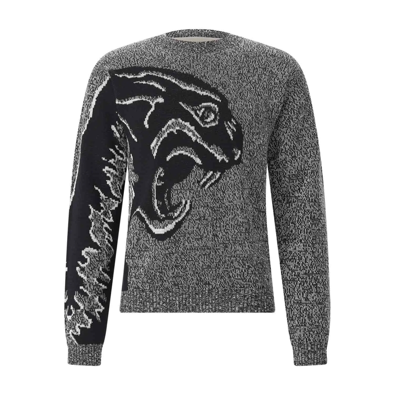 Valentino Garavani Pull Pullover aus Schurwolle & Baumwolle schwarz
