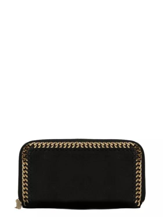 Stella McCartney Portemonnaie - Falabella Zipped Around Wallet - Gr. unisize - in Schwarz - für Damen