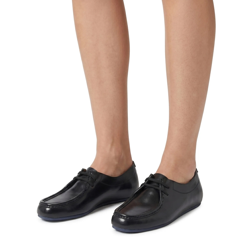 Jil Sander Schnürschuhe Schnürschuhe Hood aus Leder schwarz(Image 2)