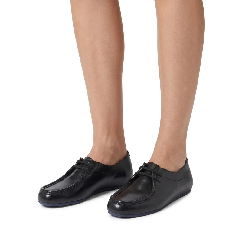Jil Sander Schnürschuhe Schnürschuhe Hood aus Leder schwarz