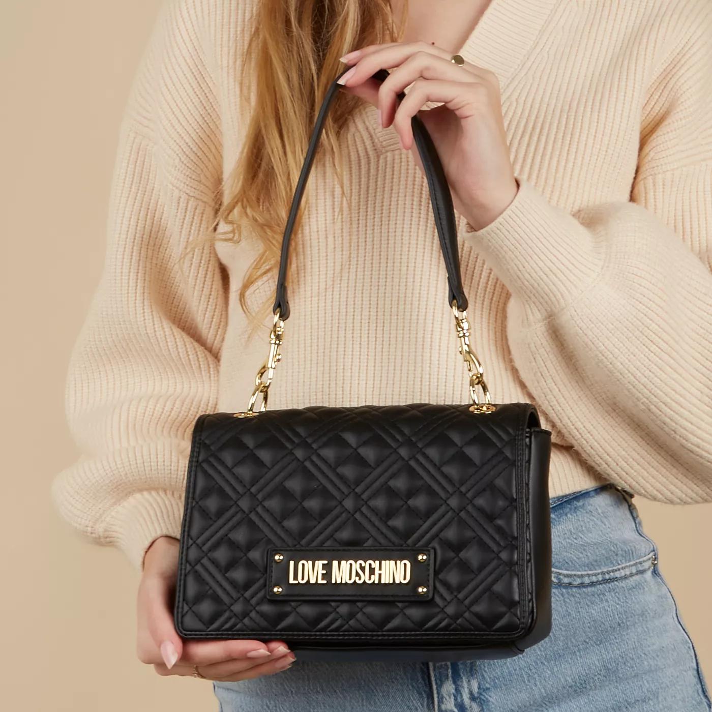 Love Moschino Crossbody bags Quilted Bag Schwarze Handtasche JC40 in zwart